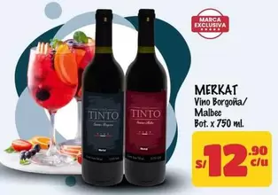 Merkat - MERKAT Vino Borgoña/Malbec
