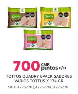 Tottus - QUADRY 6PACK SABORES VARIOS