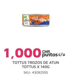 Tottus - TOTTUS TROZOS DE ATUN X 140G