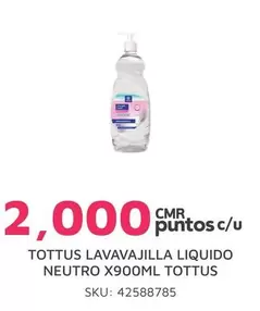 Tottus - LAVAVAJILLA LIQUIDO NEUTRO