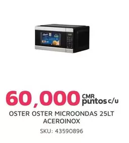 Oster - MICROONDAS 25LT ACEROINOX