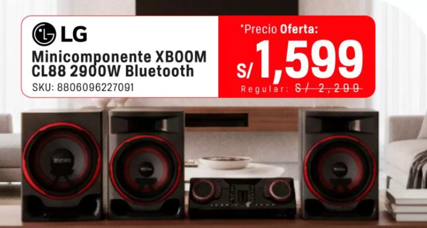 Lg - Minicomponente XB0M CL88 2900W Bluetooth SKU: 8806096227001