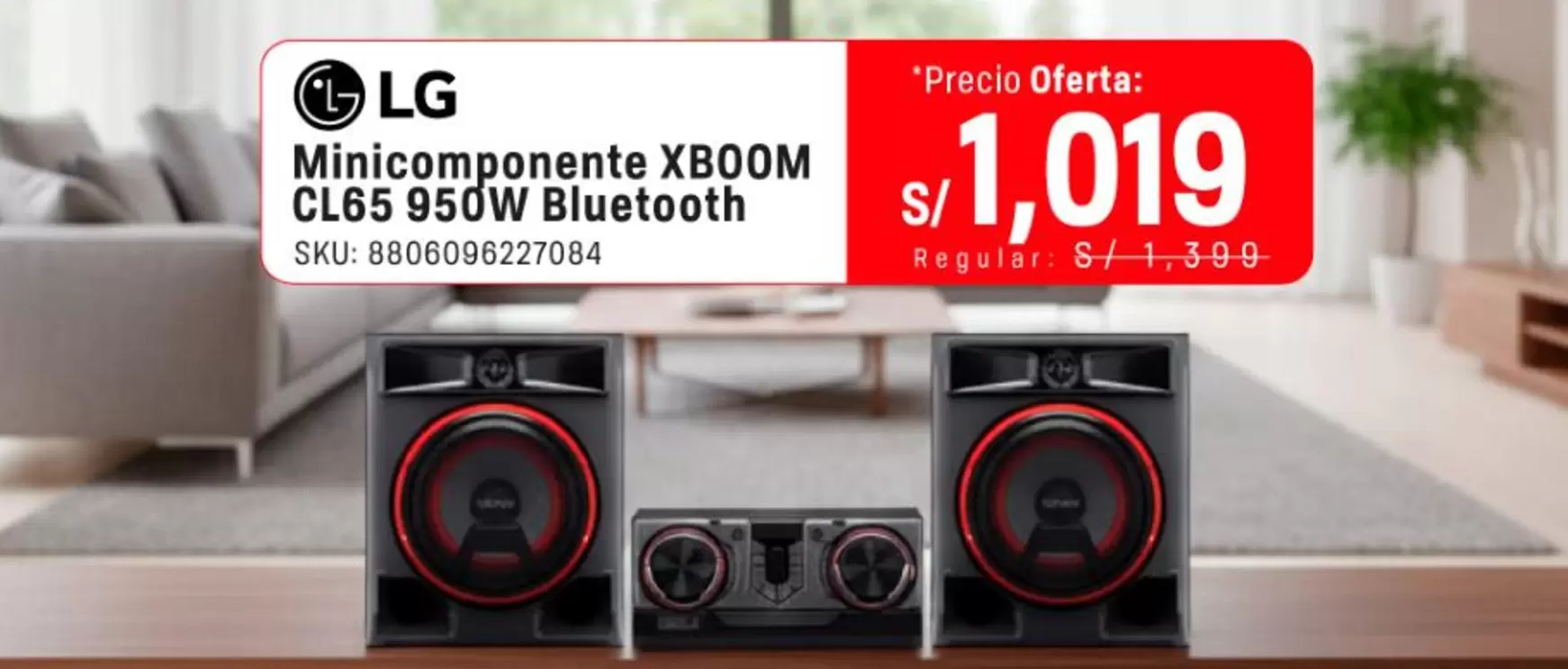 Lg - Minicomponente XBOOM CL65 950W Bluetooth