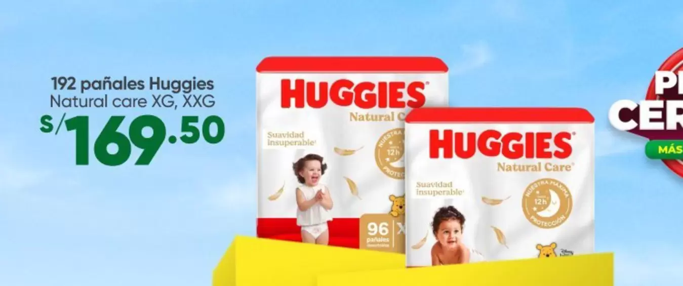 Huggies - pañales Natural care XG, XXG
