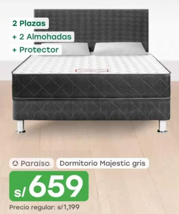 Dormitorio Majestic gris