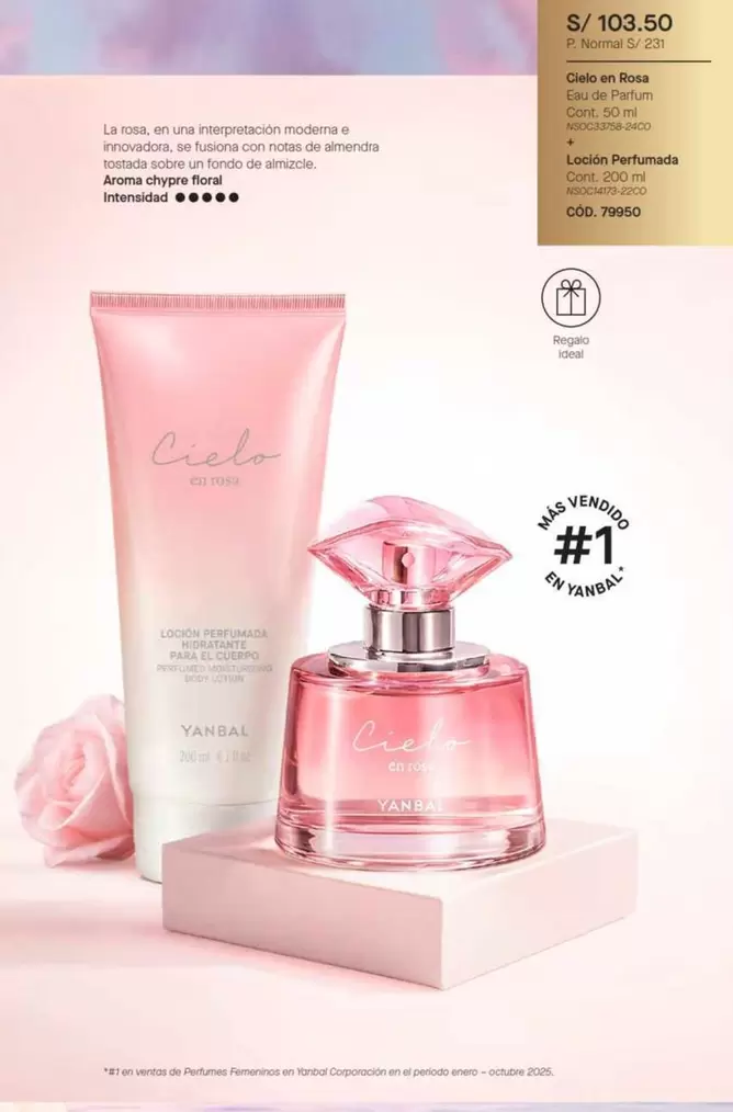 L'bel - L'Bel Ciclo Eau de Parfum 50ml + Loción Perfumada 200ml