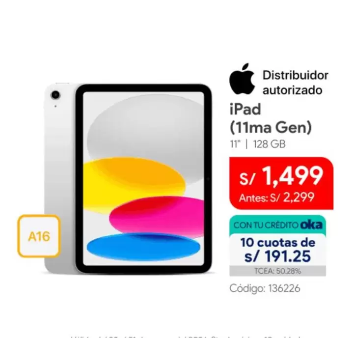 Apple - iPad (11ma Gen) 11" | 128 GB