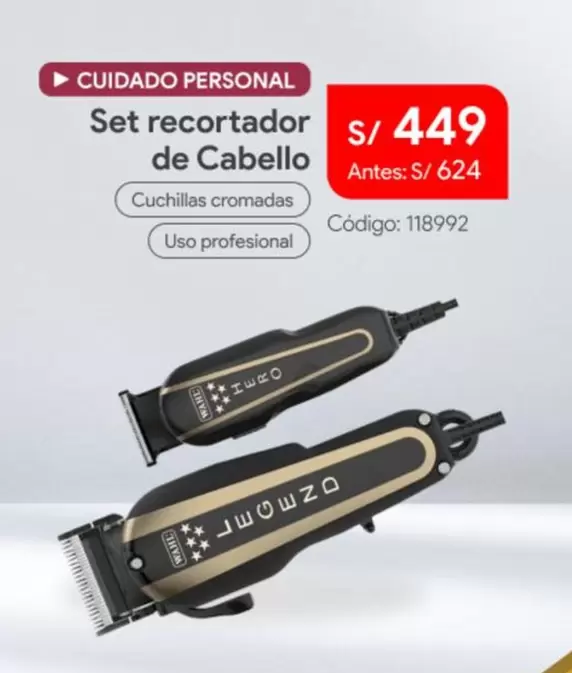Wahl - Set recortador de Cabello