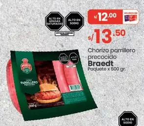 Braedt - Chorizo parrillero precocido