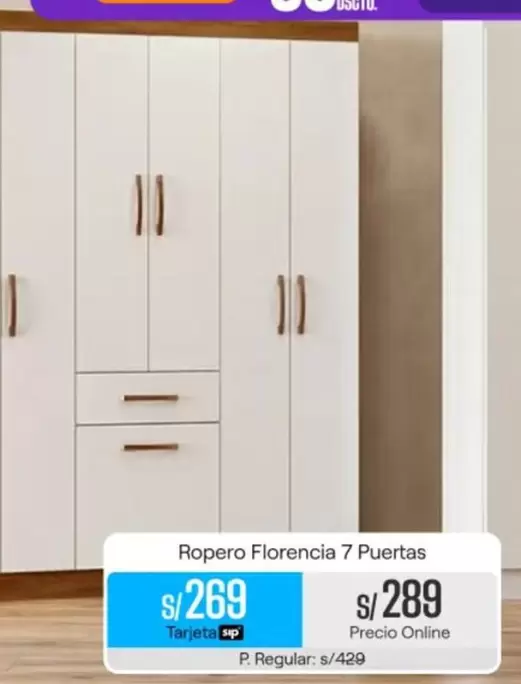 Ropero Florencia 7 Puertas