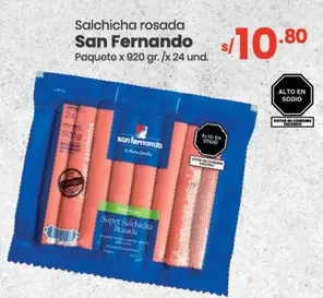 San Fernando - Salchicha rosada