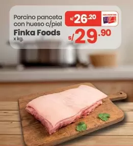 Porcino panceta con hueso c/piel