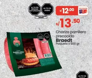 Braedt - Chorizo parrillero precocido