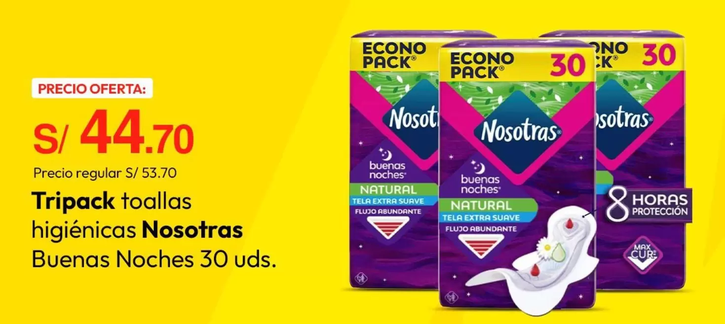 Nosotras - Tripack toallas higiénicas Buenas Noches