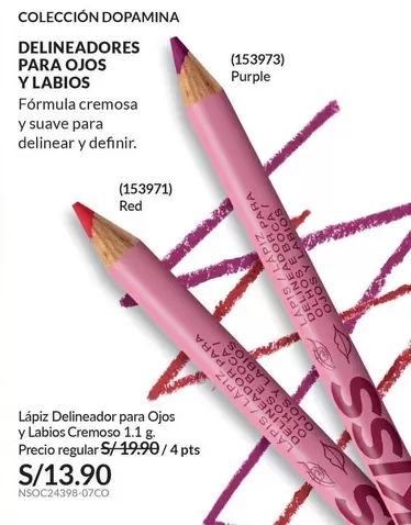 Suave - Lápiz Delineador para Ojos y Labios Cremoso 1.1 g