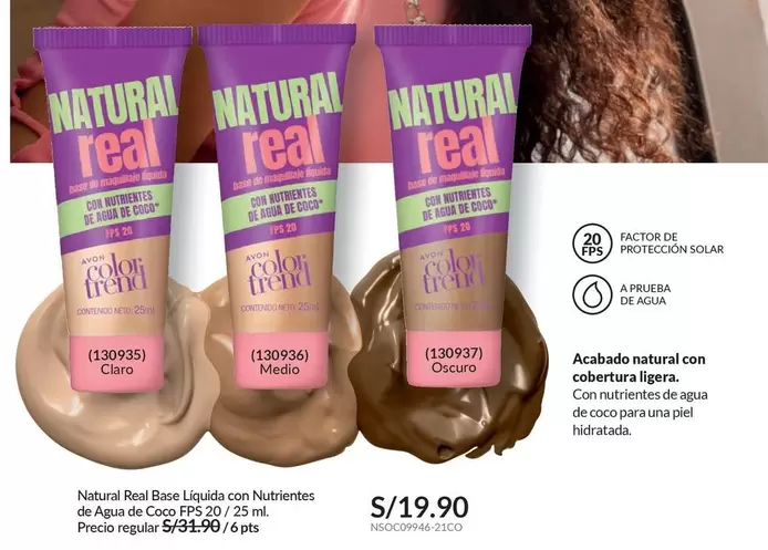 Natural -  Real Base Liquida con Nutrientes