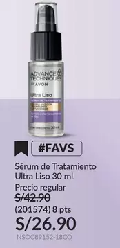 Avon - Sérum de Tratamiento Ultra Liso 30 ml.