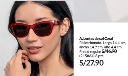 Sol   - Lentes de sol Coral (215864)
