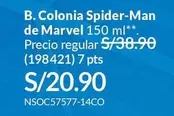 Marvel - B. Colonia Spider-Man de  150 ml** (198421)