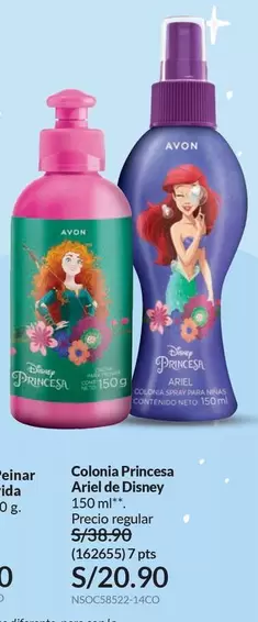 Avon - Colonia Princesa Ariel de Disney