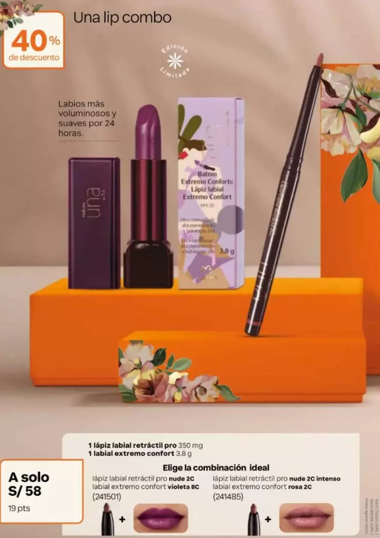 Solo - 1 Lip Gloss Retráctil Pro + 1 Lip Gloss Extreme Comfort