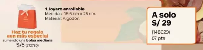 Una - 1 Joyero enrollable
