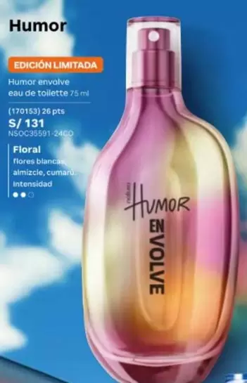 PTS - Humor envolve eau de toilette 75 ml (170153) 26 pts S/ 131 NSOC93591-24CO