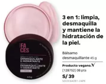 Faces - Bálsamo desmaquillante e hidratante (128752)