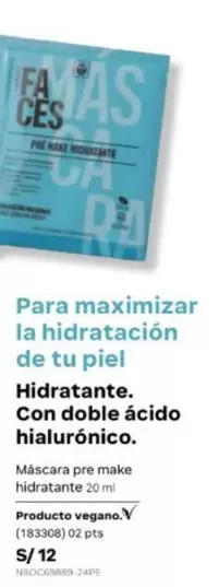 Faces - Mascara pre make hidratante 20 ml