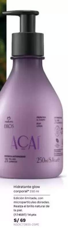 Natura - Hidratante glow corporal