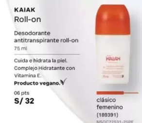 Kaiak - KAIak Roll-on Desodorante antitranspirante roll-on