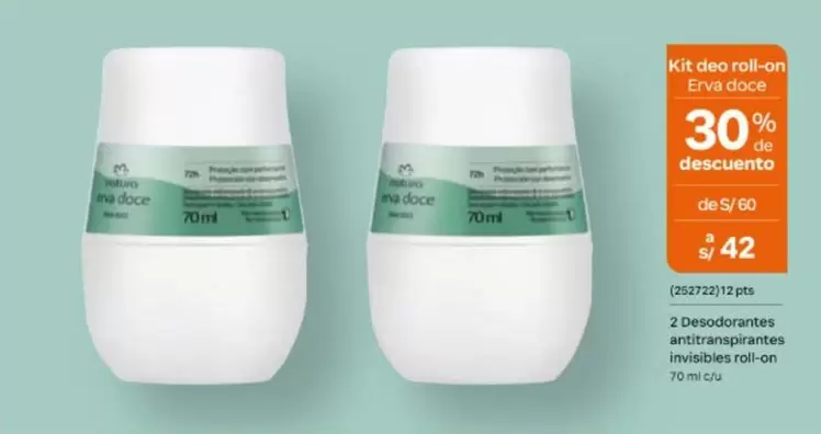 Natura - Kit deo roll-on Erva doce