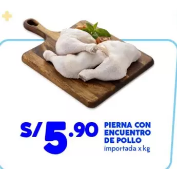 PIERNA CON ENCUENTRO DE POLLO