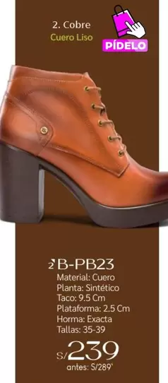 2. Cobre Cuero Liso B-PB23