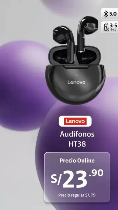 Lenovo - Audífonos HT38
