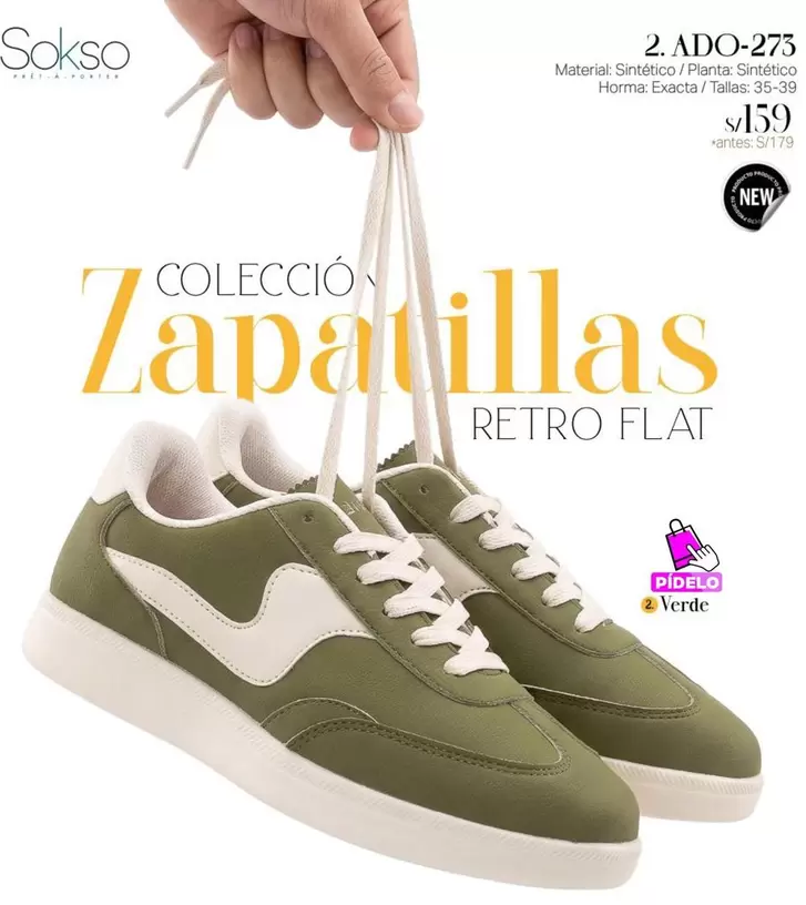 ZAPATILLAS RETRO FLAT 2.ADO-273