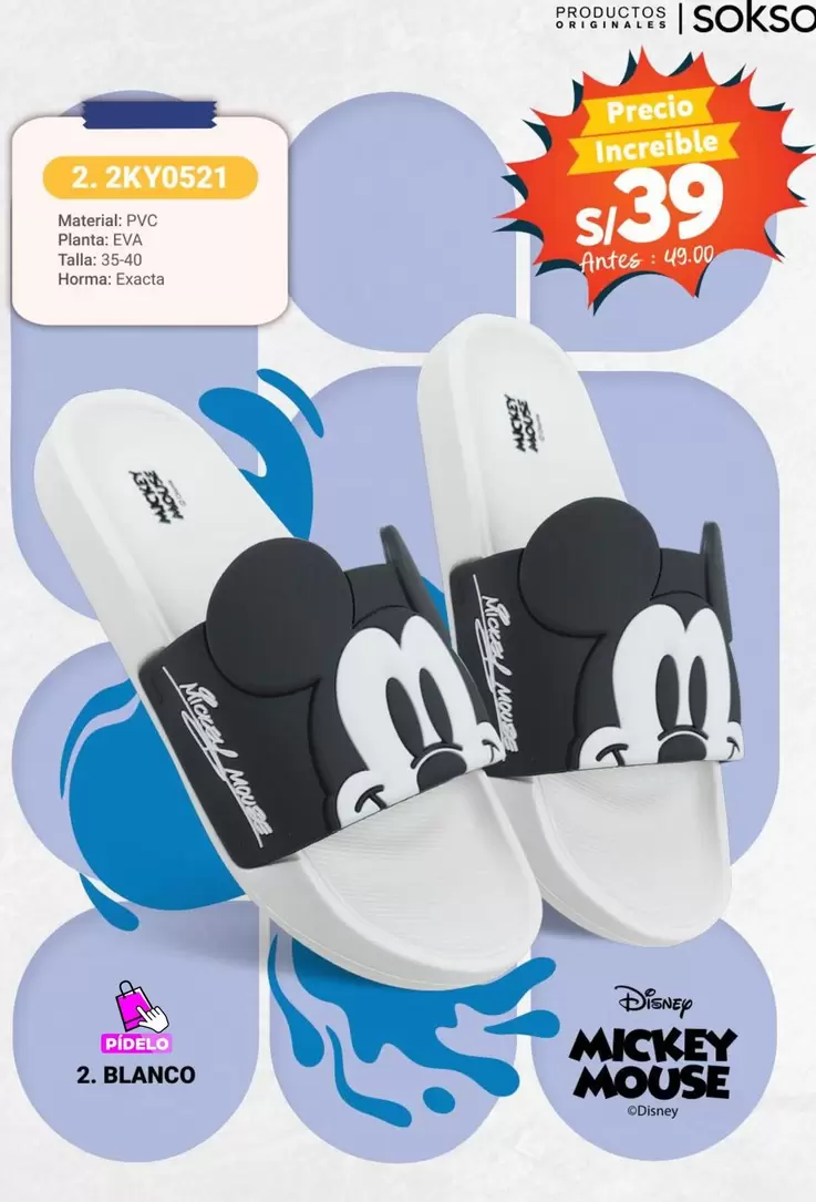 Mickey Mouse - Sandalias 2. 2KYDS21