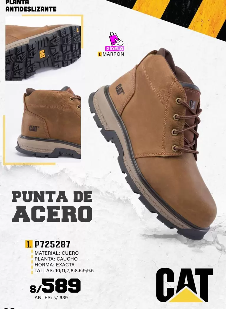 Cat - Botas Punta de Acero P725287