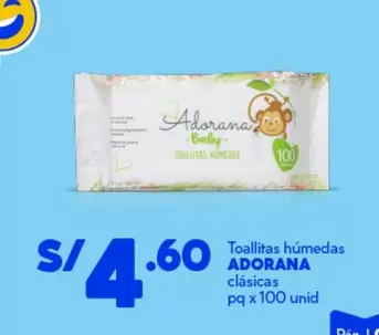 Toallitas húmedas clásicas pq x 100 unid