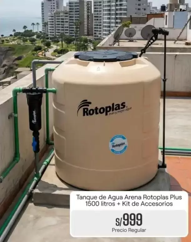 Rotoplas - Tanque de Agua Arena  Plus 1500 litros