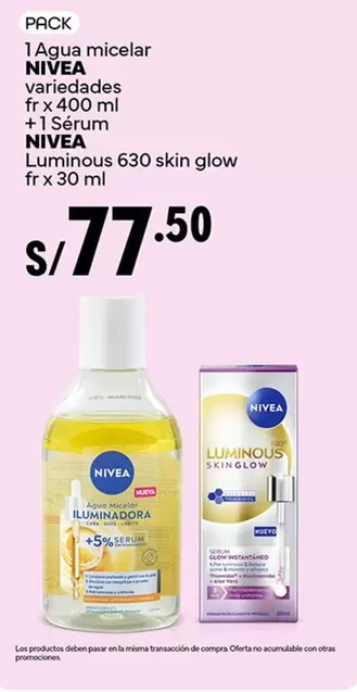 Nivea - Agua micelar + Sérum