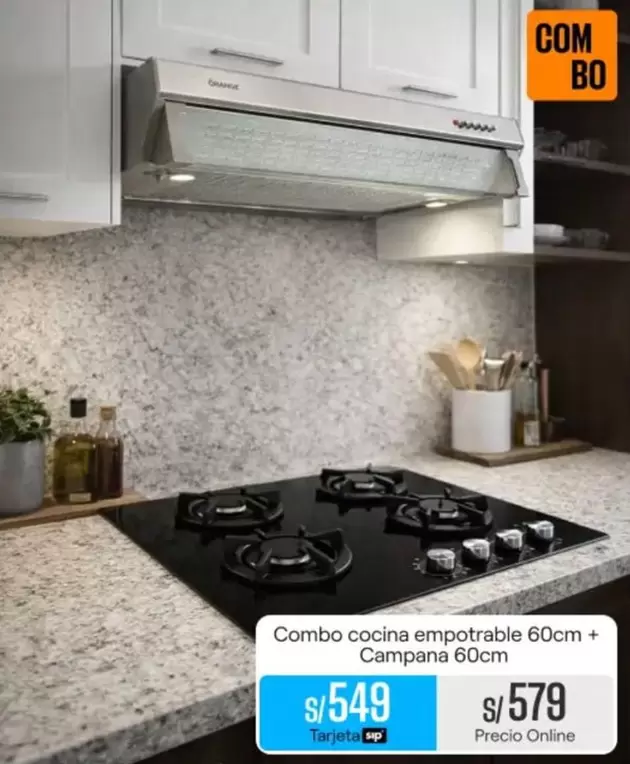 Cocina empotrable + Campana