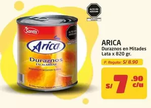 Arica - Duraznos en Almíbar Lata