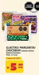 Gloria - Glacitas/ Margarita/ Chocobum Galletas Dulces