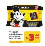 Tuinies - Pañitos Húmedos Mickey Mouse