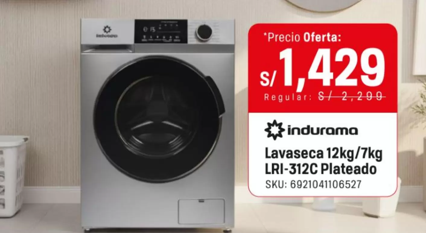 Indurama - Lavaseca LRI-312C Plateado