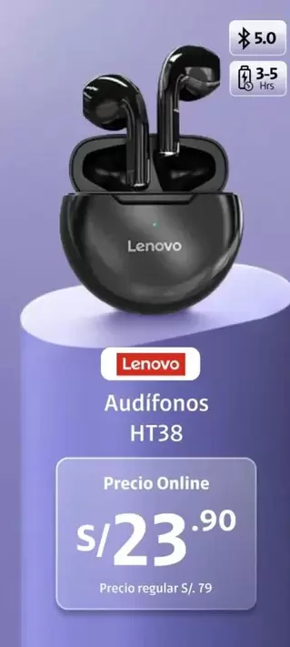 Lenovo - Audifonos HT38