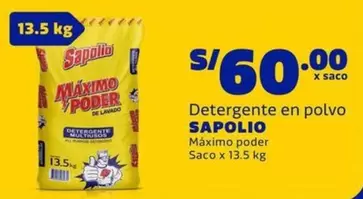 Sapolio - Detergente en polvo Máximo poder