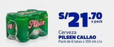 Pilsen - CERVEZA CALLAO Pack de 6 latas