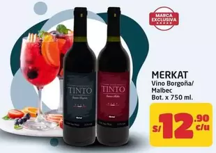 Merkat - Vino Borgoña/ Malbec